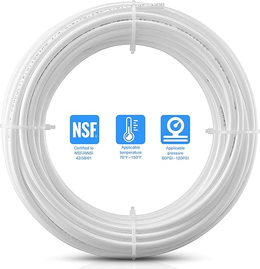 Poly Tubing, Natural, 3/8in, 100ft roll